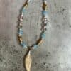 Hand Carved Bone Feather Necklace - Image 2