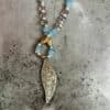 Hand Carved Bone Feather Necklace - Image 3