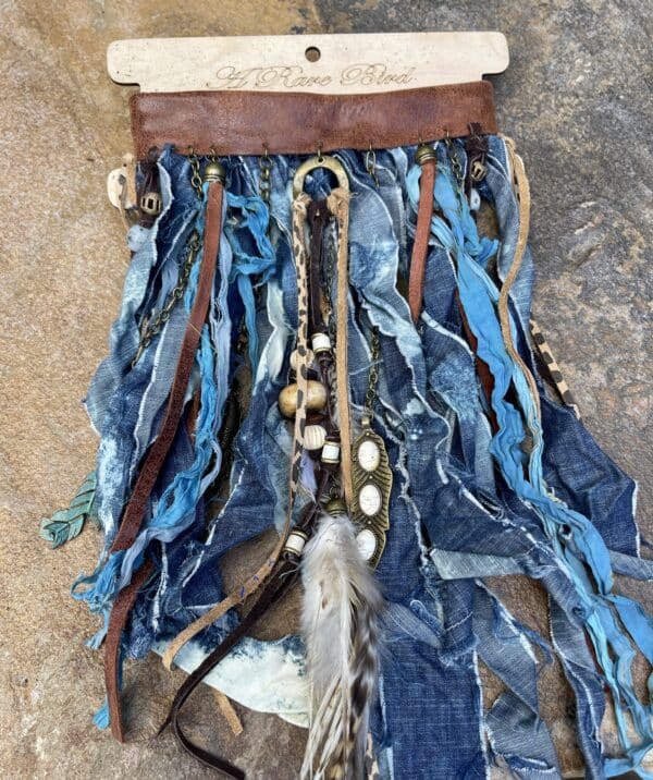 Denim Fringe Choker - Image 2