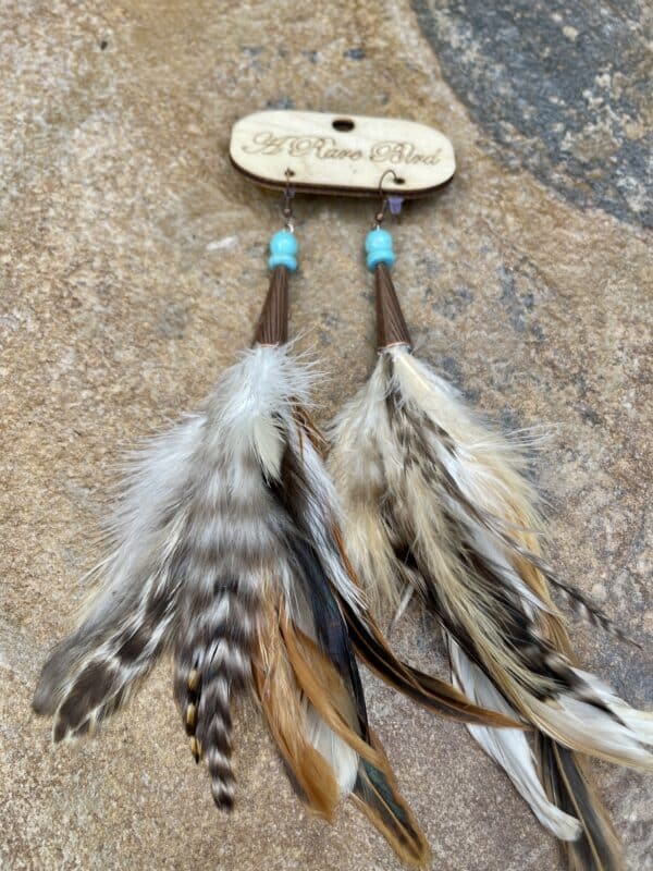 Feather Feather Dangle Earrings