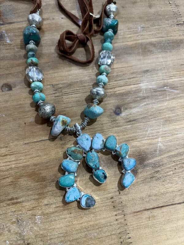 Turquoise NAJA Horseshoe Necklace - Image 8