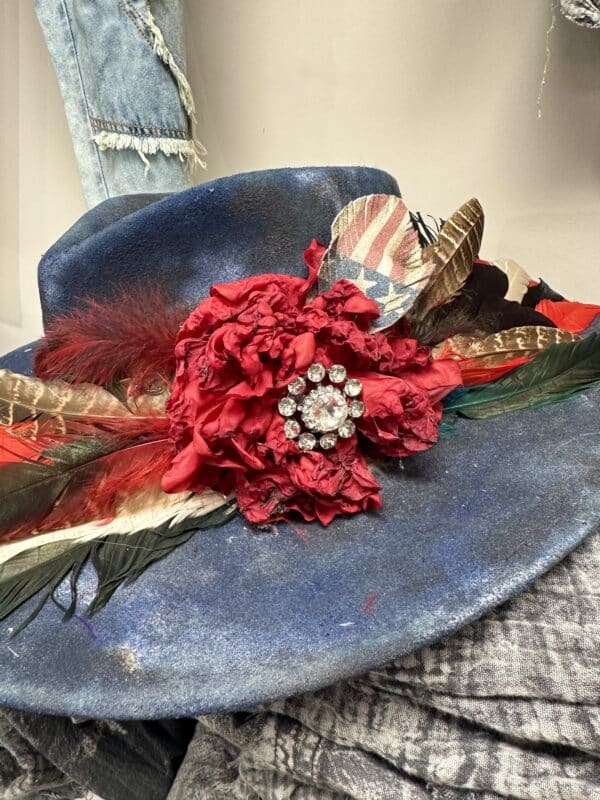 Patriotic Fancy Distressed Stetson - Image 8