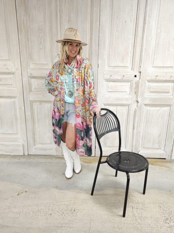 Paisley Garden Party Kimono - Image 2