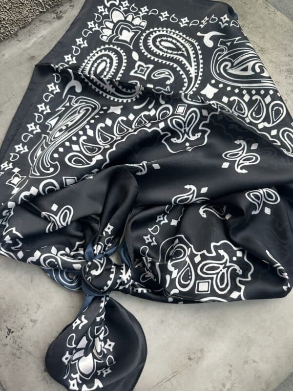 Black Bandana Wild Rag - Image 2