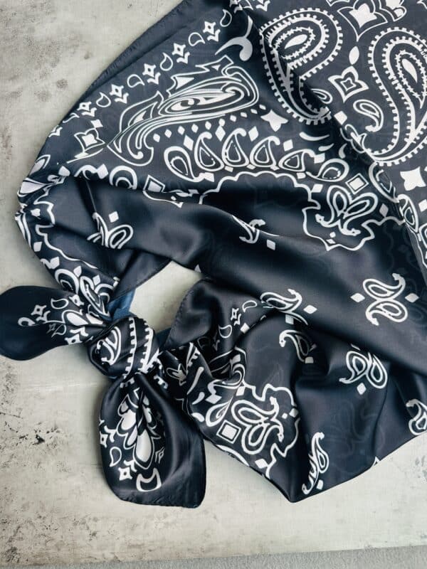 Black Bandana Wild Rag - Image 3