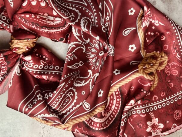 Rusty Red Rope Bandana Wild Rag - Image 3