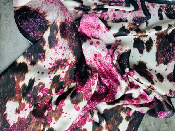 Glimmer Pink Pony Print Wild Rag - Image 3