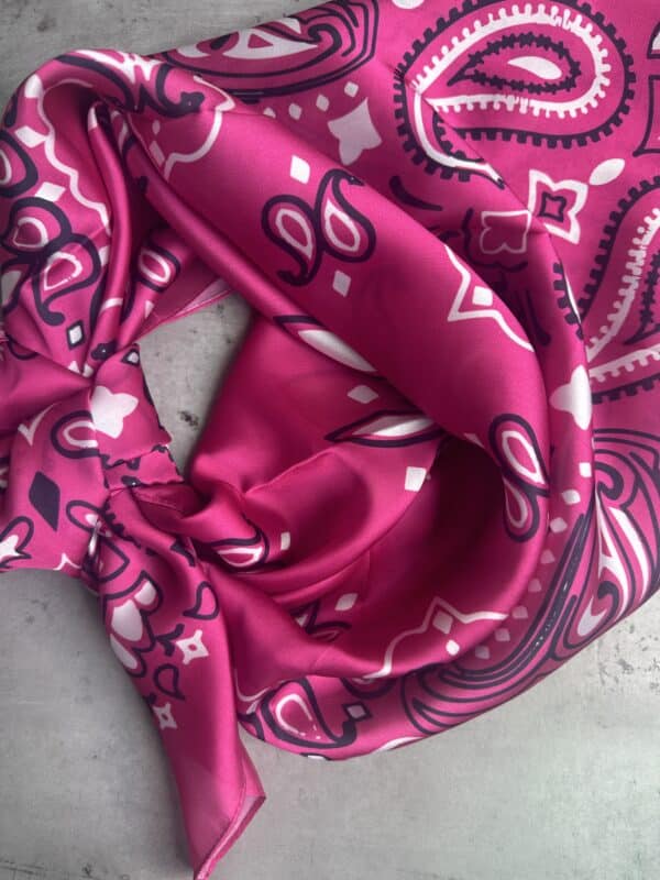 Magenta Bandana Wild Rag - Image 4