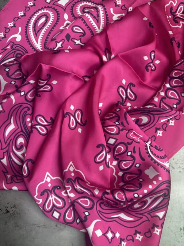 Magenta Bandana Wild Rag - Image 3