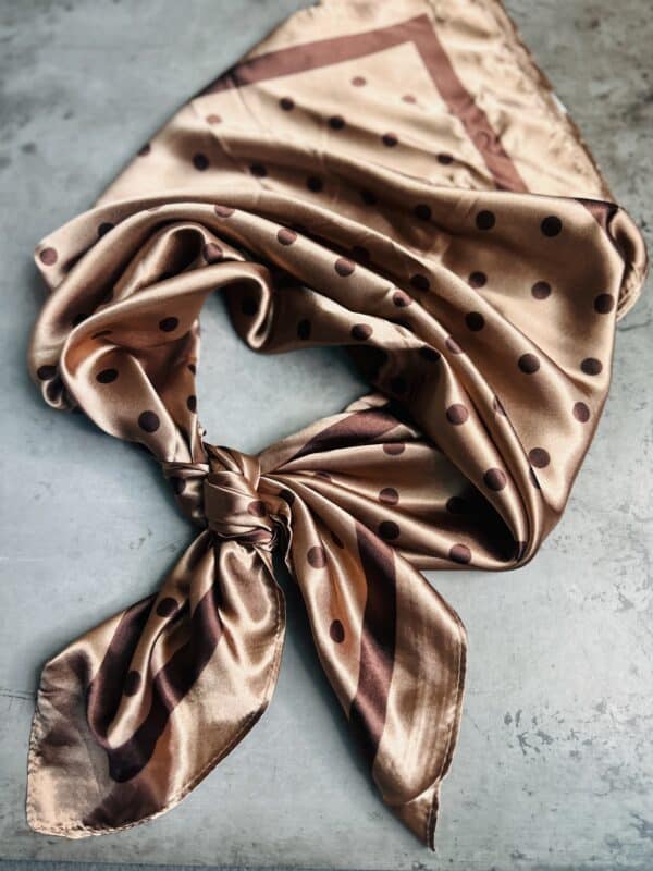 Brown Polka Dot Wild Rag - Image 3