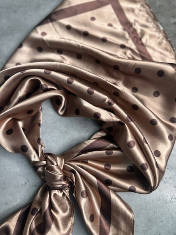 Brown Polka Dot Wild Rag