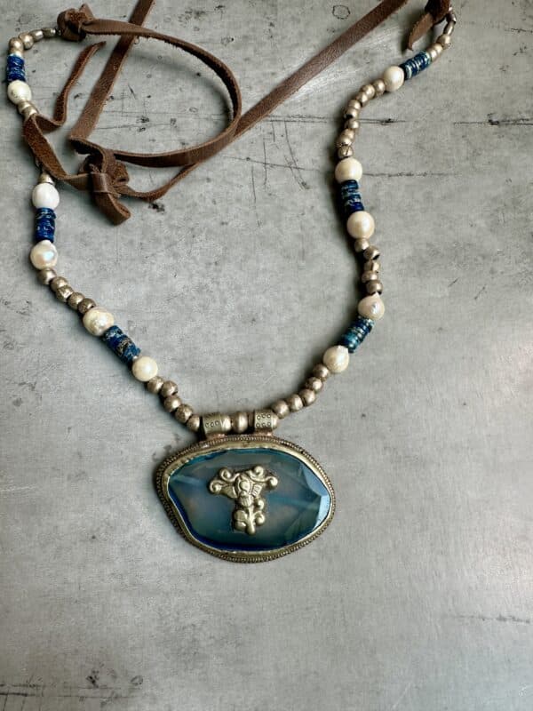 Tibetan Authentic Trolleite Healing Necklace - Image 2