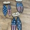 Trump Leather Feather Earrings - Image 4