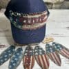 Trump Leather Feather Earrings - Image 5