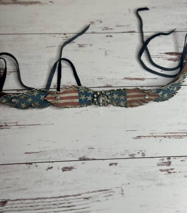 USA Four Feather Hatband - Image 2