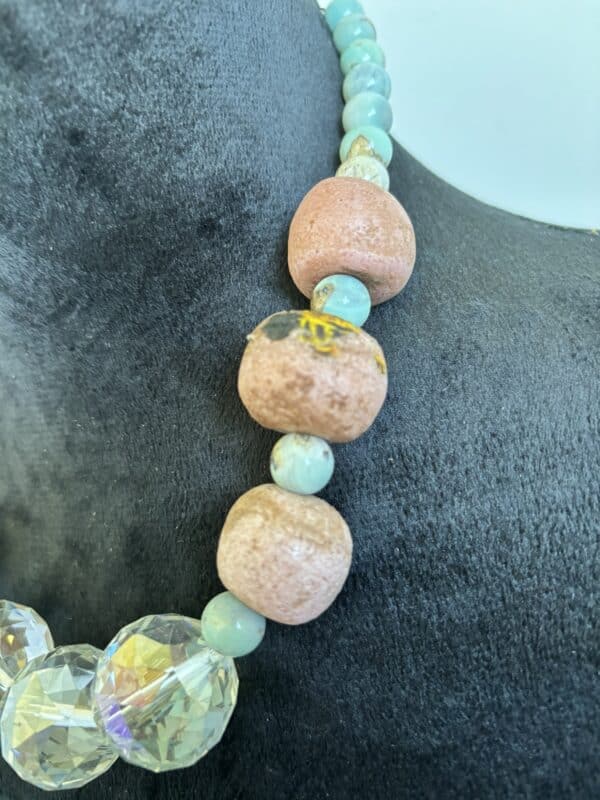 Sari Silk Stone Crystal Choker - Image 3