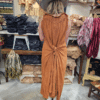 Gold Tuck Strap Dress - Image 3