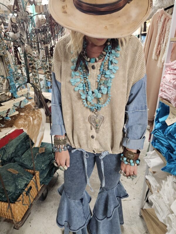 Denim Flare Leggings Bundle - Image 4