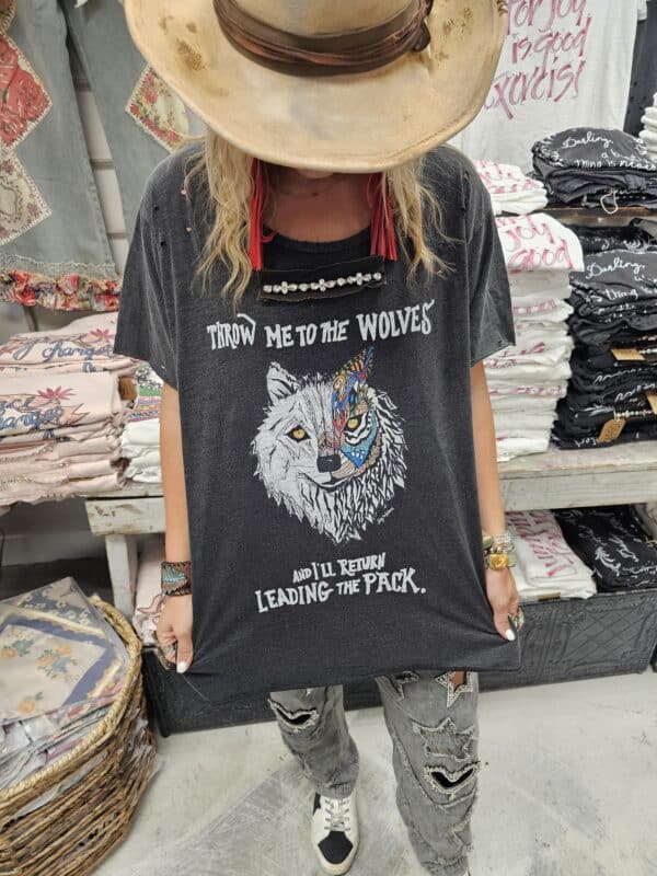 Wolf Pack Distressed Tee