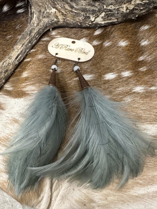 Feather Your Nest Sage Earrings
