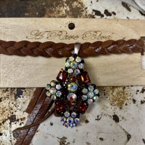 Braided Brooch Choker