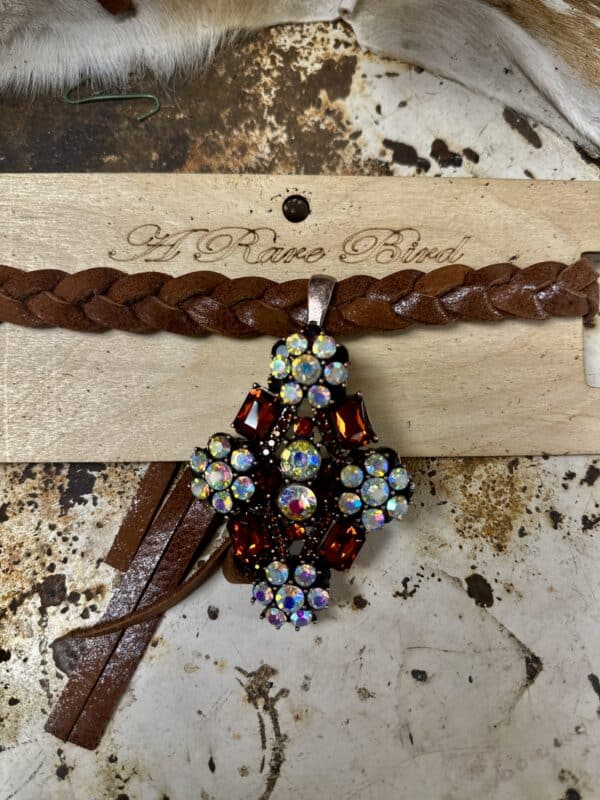 Braided Brooch Choker