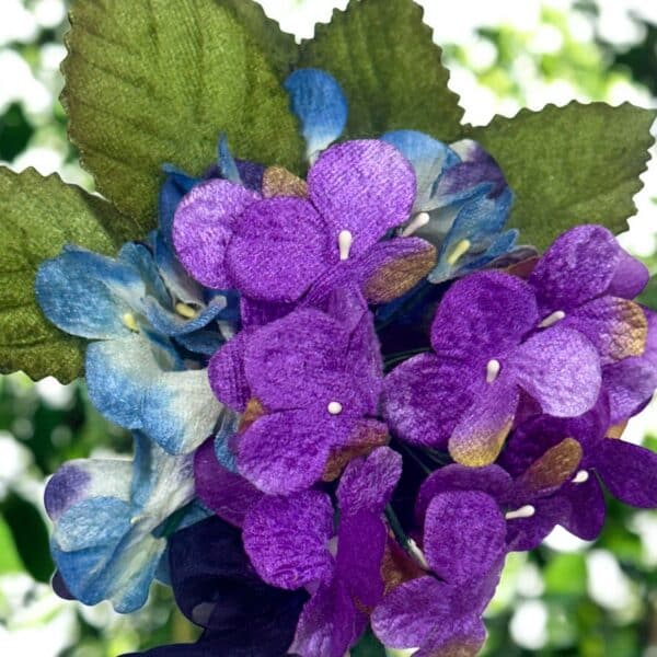 Vintage Silk Violets Galore Pin - Image 2