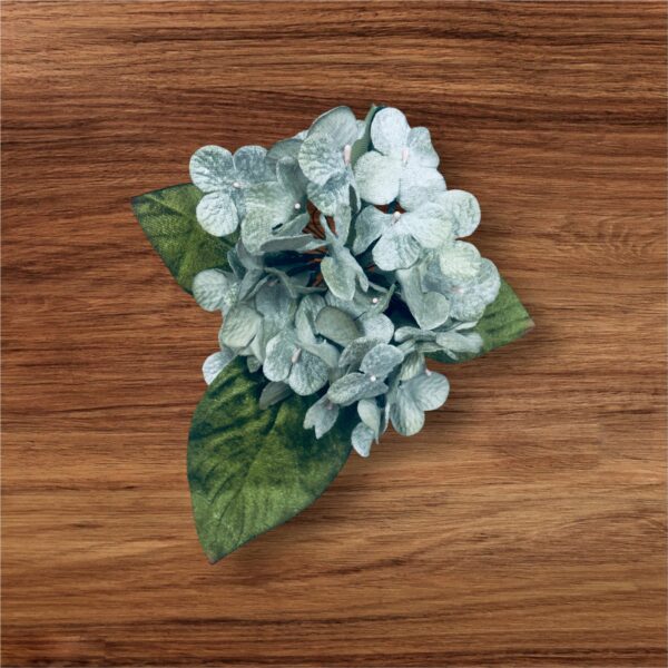 Vintage Silk Hydrangea Pin - Image 3