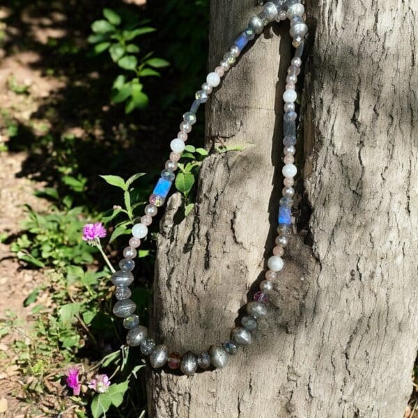 Pearls, Tibetan, and Crystal Necklace - Image 2