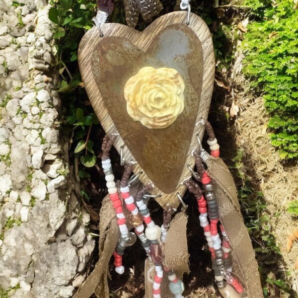 Wooden and Roses Aztec Necklace - Image 4