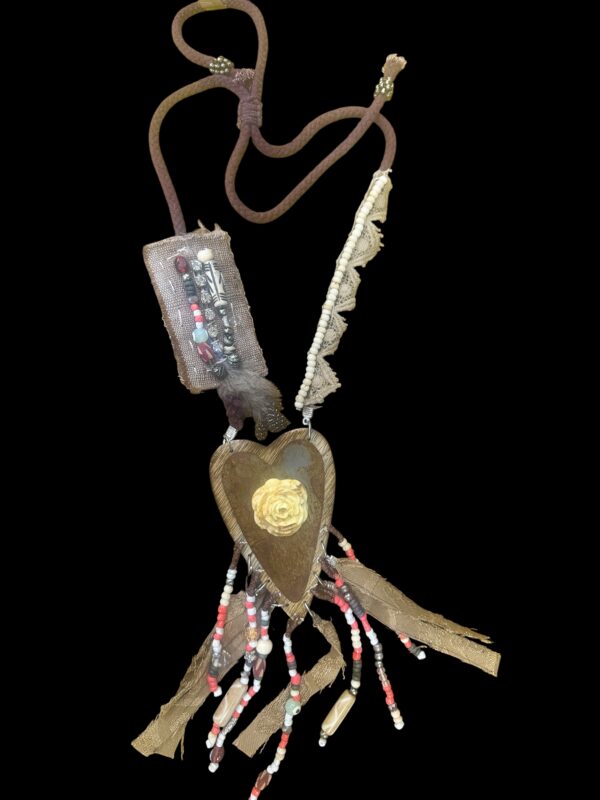 Wooden and Roses Aztec Necklace - Image 3