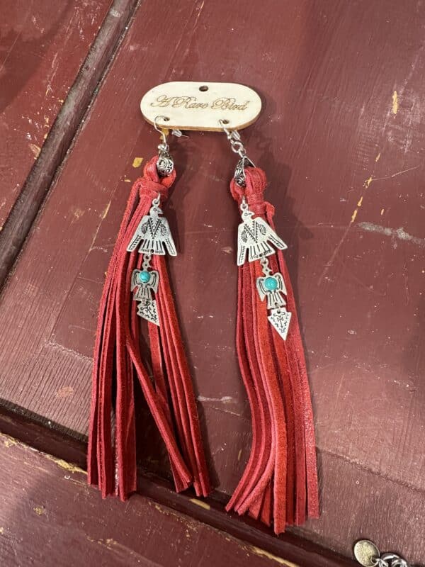 Red Thunderbird Earrings