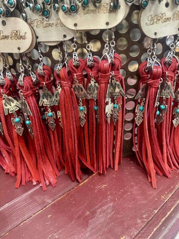 Red Thunderbird Earrings - Image 2