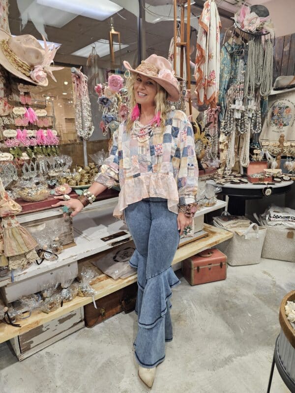 Pink Lady Distressed Hat - Image 4