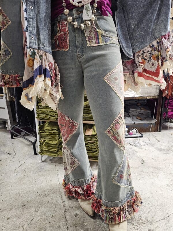 Preorder Hand Stitched Hanky Jeans - Image 6