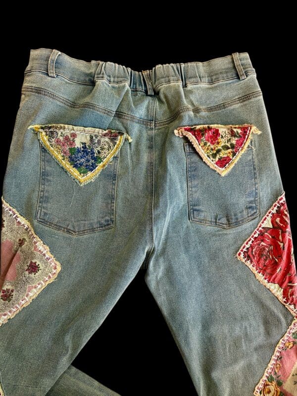 Preorder Hand Stitched Hanky Jeans - Image 3