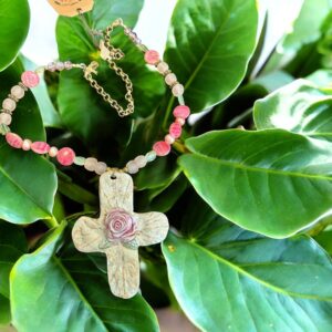 Hand carved Cross Necklace