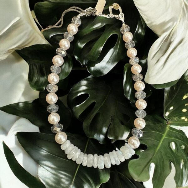 Pearls and Opal Citrine Necklace - Image 3