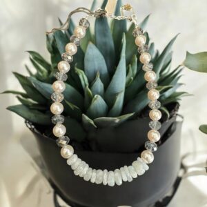 Pearls and Opal Citrine Necklace