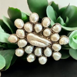 Baroque Pearl Adjustable Ring