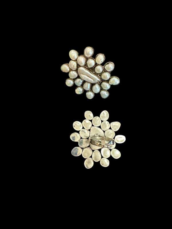 Baroque Pearl Adjustable Ring - Image 3