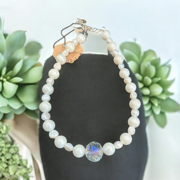 Pearls with Large Center Crystal Ball - Image 2