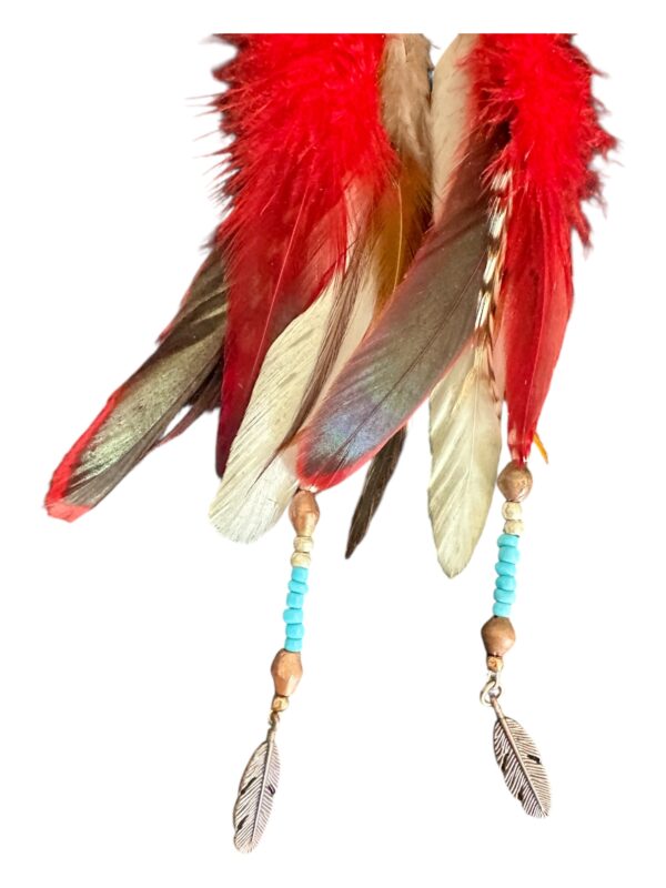 Fancy Indian Feather Earrings - Image 4