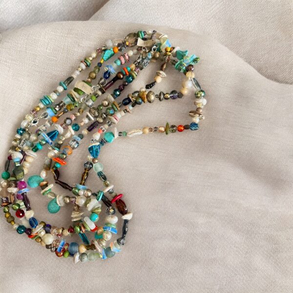 Authentic Multi Stone/Crystal Necklace - Image 4