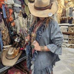 Denim One size Ruffle Shirt Bundle