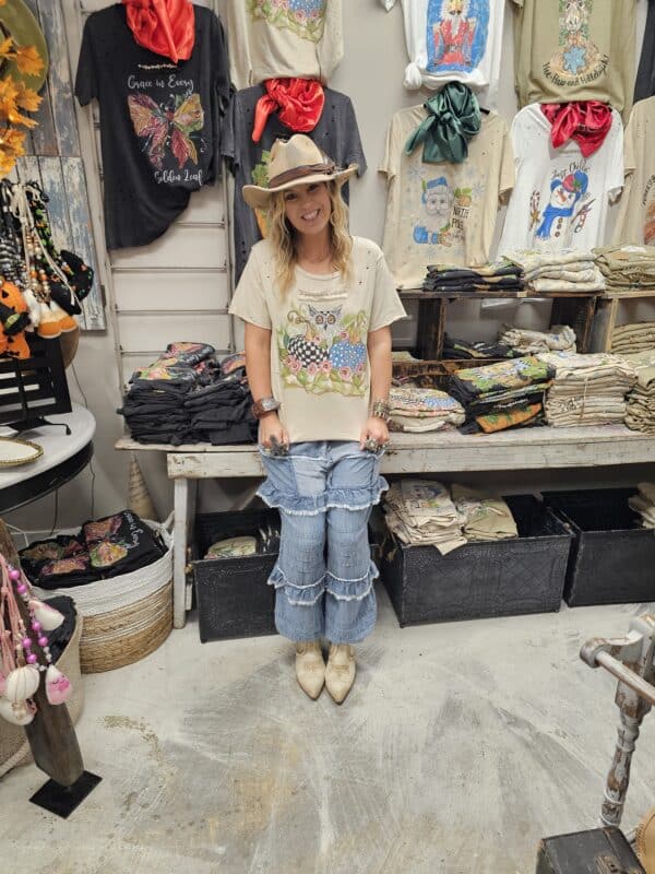 Hoot and Holler Pumpkin Tattered Shirt Bundle - Image 4