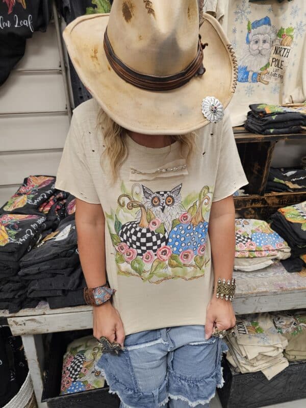 Hoot and Holler Pumpkin Tattered Shirt Bundle - Image 2