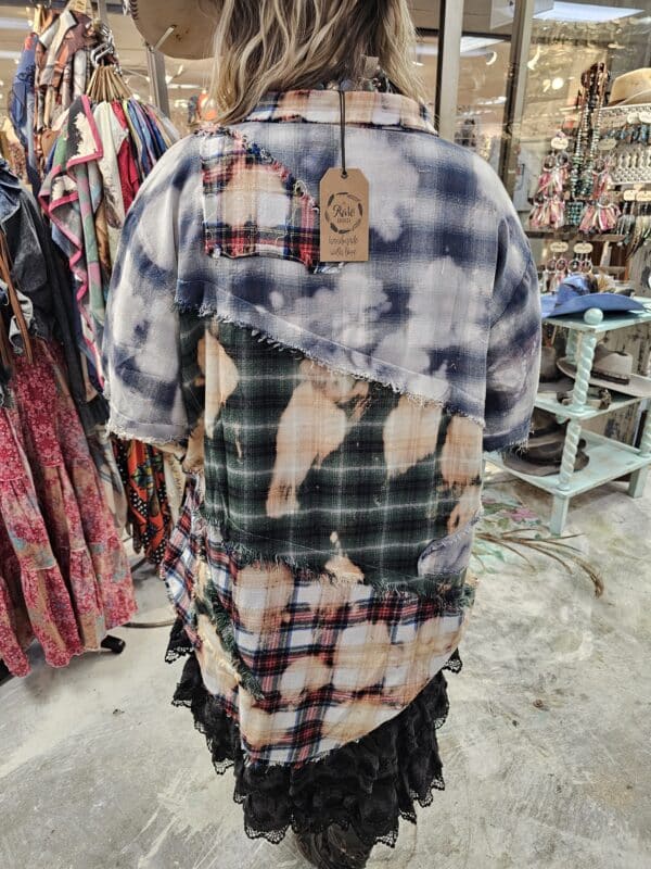 Blue Flannel Reversable Jacket - Image 9