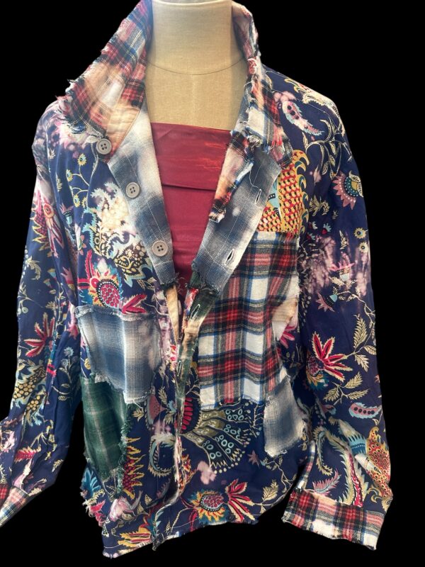 Blue Flannel Reversable Jacket - Image 3
