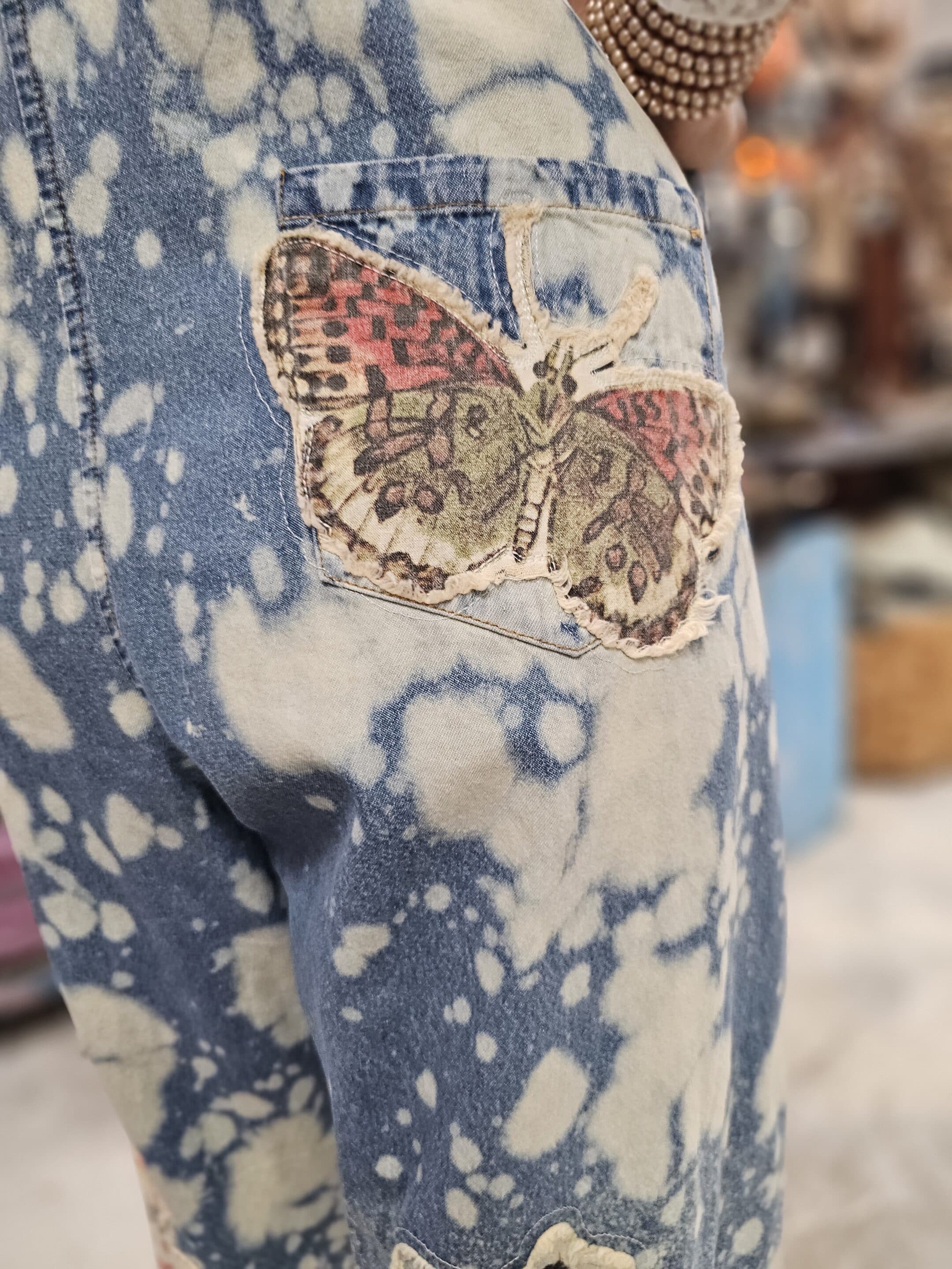Vintage Butterfly Rose Overalls Bundle - Image 10